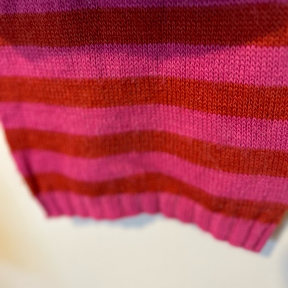 Lilith 6’ long pink, red, & lime green wool, alpaca blend scarf. This is from 96 - Picture 5 of 7